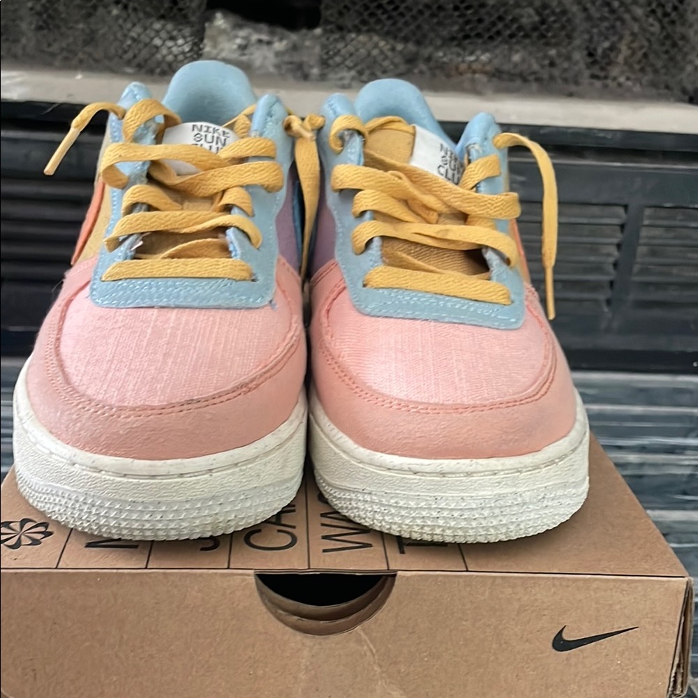 Nike Pink and Blue Sneakers